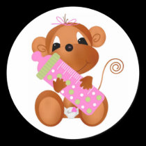 Sticker-It's a Girl Jungle babies stickers