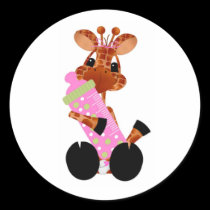 Sticker-It's a Girl Jungle babies stickers