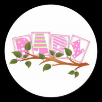 Sticker-It's a Girl Jungle babies stickers