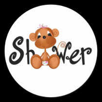 Sticker-It's a Girl Jungle babies stickers