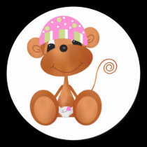 Sticker-It's a Girl Jungle babies stickers