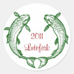 Sticker Lutefisk Fish Home Canning Jar Circles