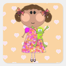 Sticker Olivia & Froggy