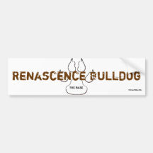 Sticker Renascence Bulldog Auto Aufkleber