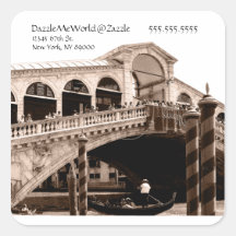 Sticker  - Rialto Bridge Sepia