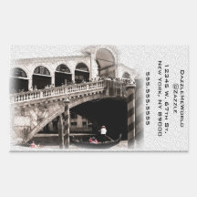 Sticker - Rialto Bridge Sepia textured