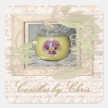 Sticker, Romantic Candle