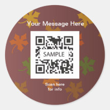 Sticker Template Generic Fall Foliage
