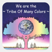 Sticker ~ "Tribe Of Many Colors" Love~Religion