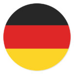 Sticker with Flag of Germany