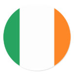 Sticker with Flag of Ireland