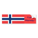 Sticker with Flag of Norway bumper stickers