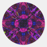 Stickers - Fractal Pattern Purple Blue Pink
