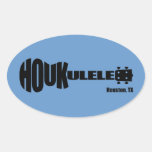 Stickers - Houkulele Logo w/City - Blue Oval