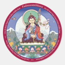 STICKERS Padmasambhava / Guru Rinpoche-with mantra