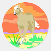 STICKERS--Palomino Sunset