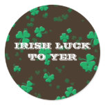 Stickers template - customizable Irish luck