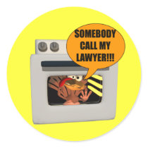 Stickers - Thanksgiving Turkey Lawyer