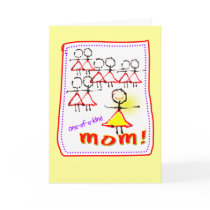 stickfigure Mother's Day & Mothering Sunday card