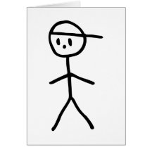 Stickman Boy Card