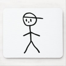 Stickman Boy Mouse Pad