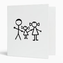 Stickman family 3 ring binders