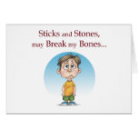 Sticks and Stones Greeting Cards