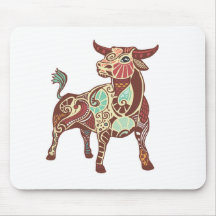 Stier/Taurus Symbol Mouse Pads
