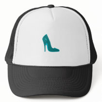 Stiletto Heel Right Side Cyan The MUSEUM Zazzle Gi Trucker Hats