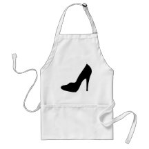 stiletto high heeled shoe icon apron