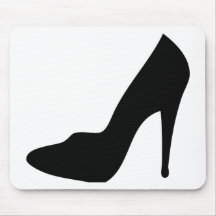 stiletto high heeled shoe icon mouse pad