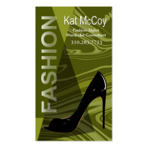"Stiletto Style" - Fashion Stylist, Designer Business Cards