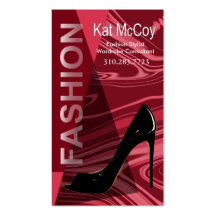 "Stiletto Style" - Fashion Stylist, Designer Business Card Templates