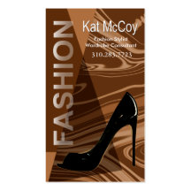 "Stiletto Style" - Fashion Stylist, Designer Business Cards
