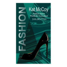 "Stiletto Style" - Fashion Stylist, Designer Business Card Templates