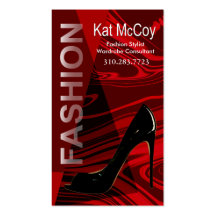 "Stiletto Style" - Fashion Stylist, Designer Business Card