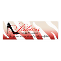 Stilettos Appointment Card business cards