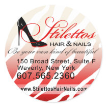 Stilettos Hair & Nails custom stickers