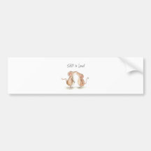 Still in Love - Two cute kissing Mice Bumper Stickers