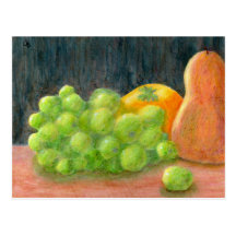 Still Life and Pear, Postcard