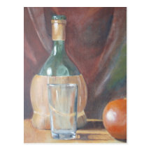 Still Life Bottle Postcard