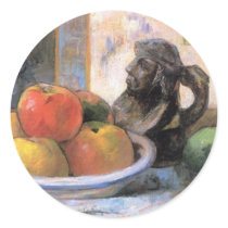Still life fruit - Paul Gauguin Round Stickers