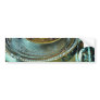 Still life, gold teacup and silver plates bumper sticker