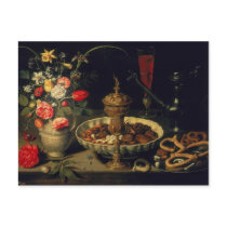 Still Life of Flowers and Dried Fruit, 1611 Postcards