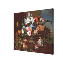 Still Life of Flowers in a Basket canvas prints