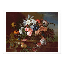 Still Life of Flowers in a Basket posters
