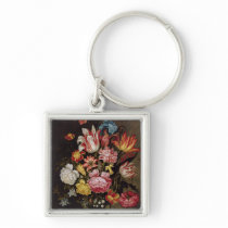 Still Life of Flowers in an Ovoid Vase keychains
