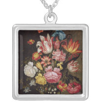 Still Life of Flowers in an Ovoid Vase necklaces