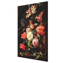 Still Life of Flowers on a Ledge canvas prints