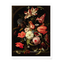 Still Life of Flowers on a Ledge posters